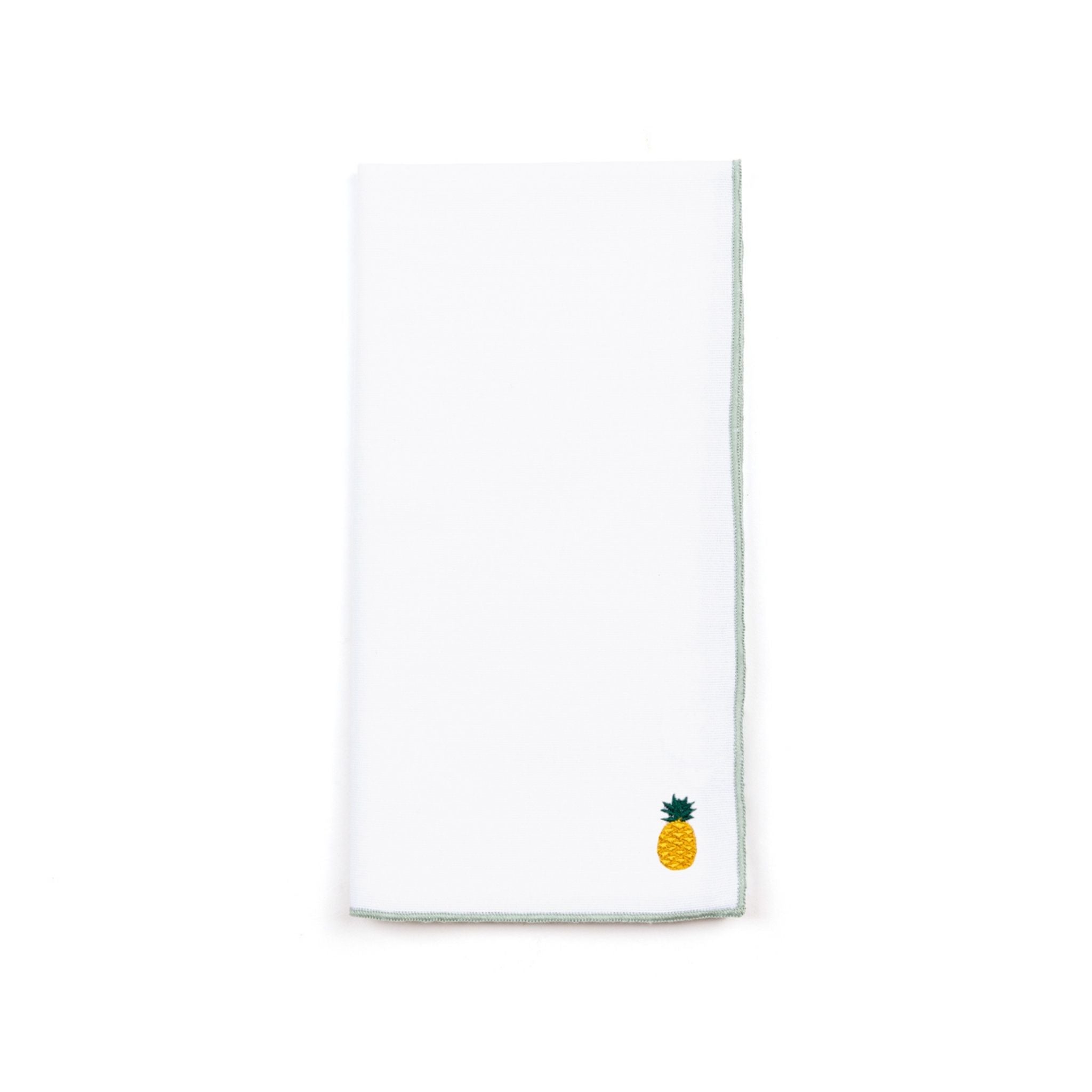 White Nazaré napkins with fruit embroidery - Torres Novas