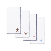 White Nazaré napkins with small christmas embroidery - Torres Novas