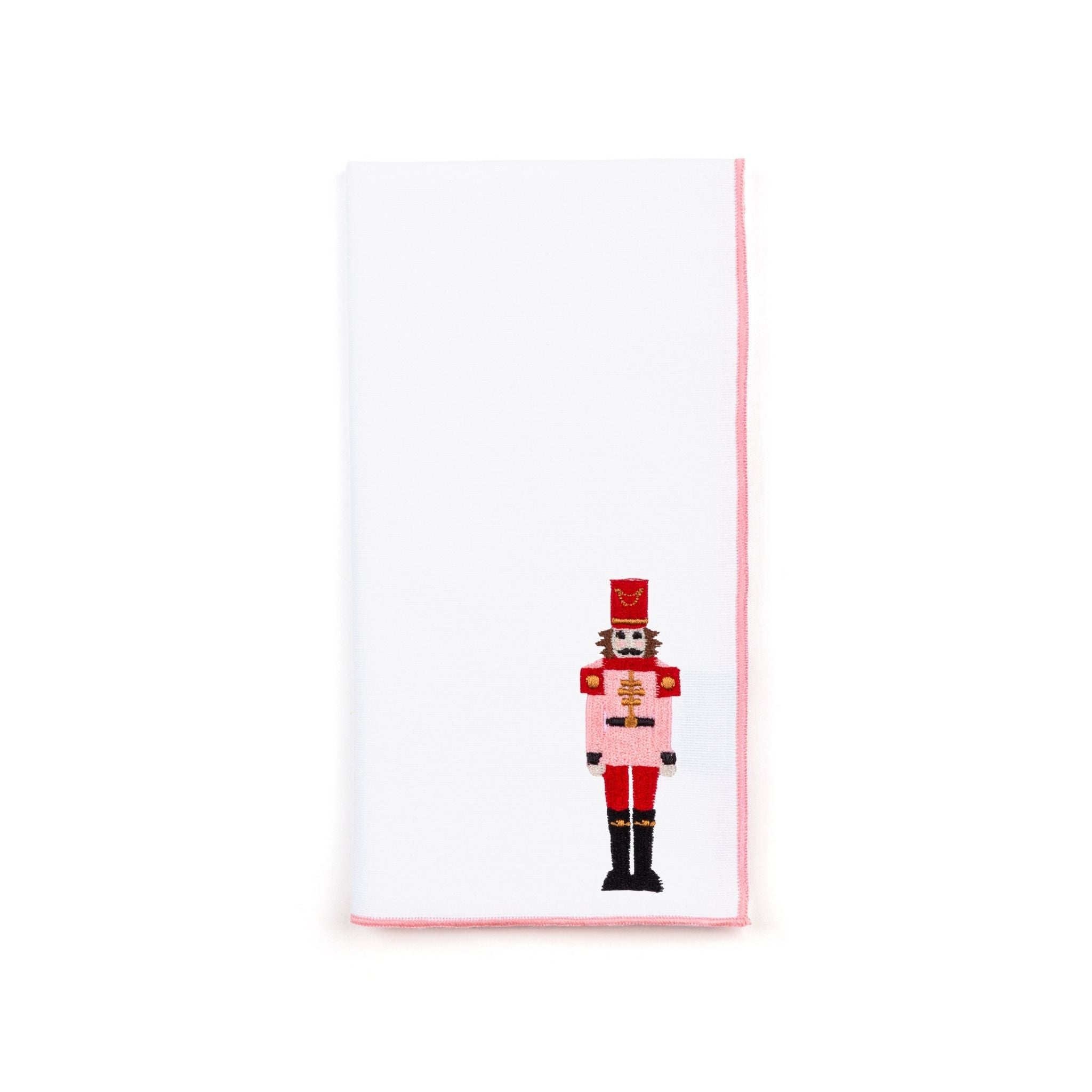 White Nazaré napkins with nutcracker embroidery - Torres Novas