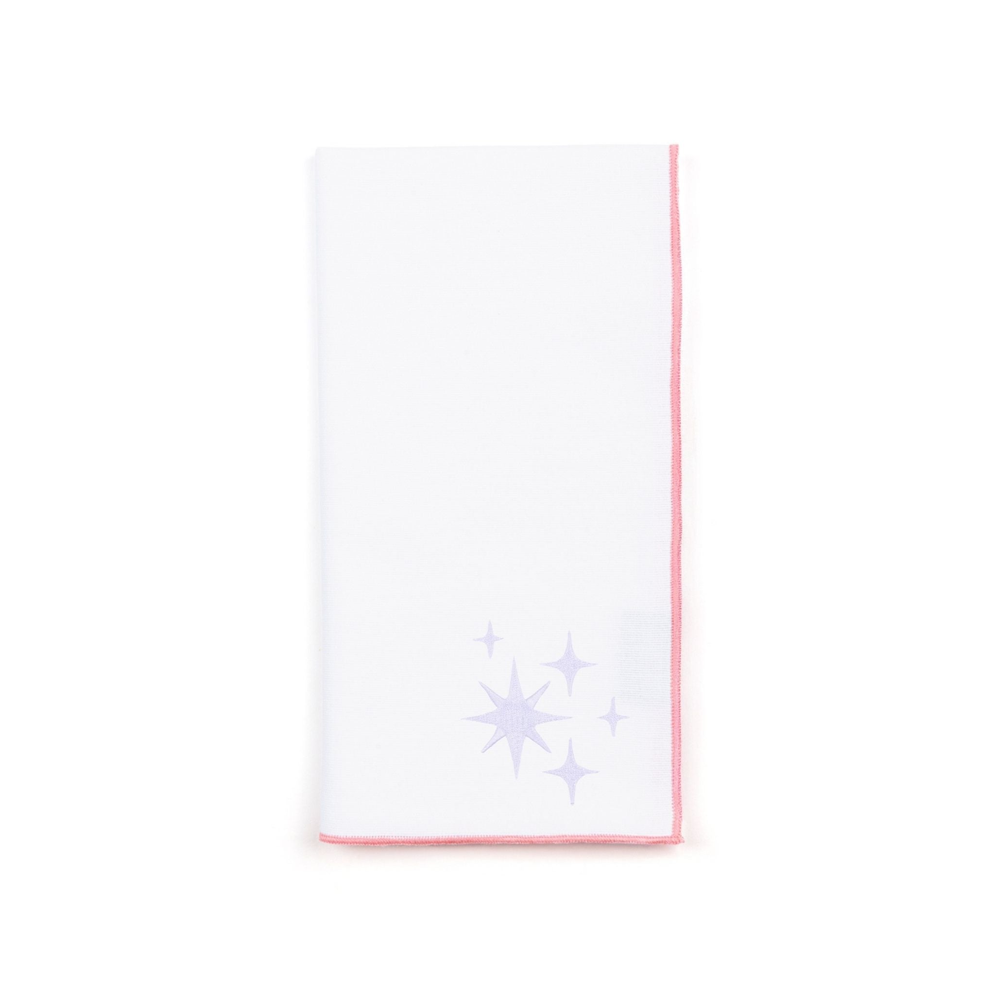 White Nazaré napkins with stars embroidery - Torres Novas