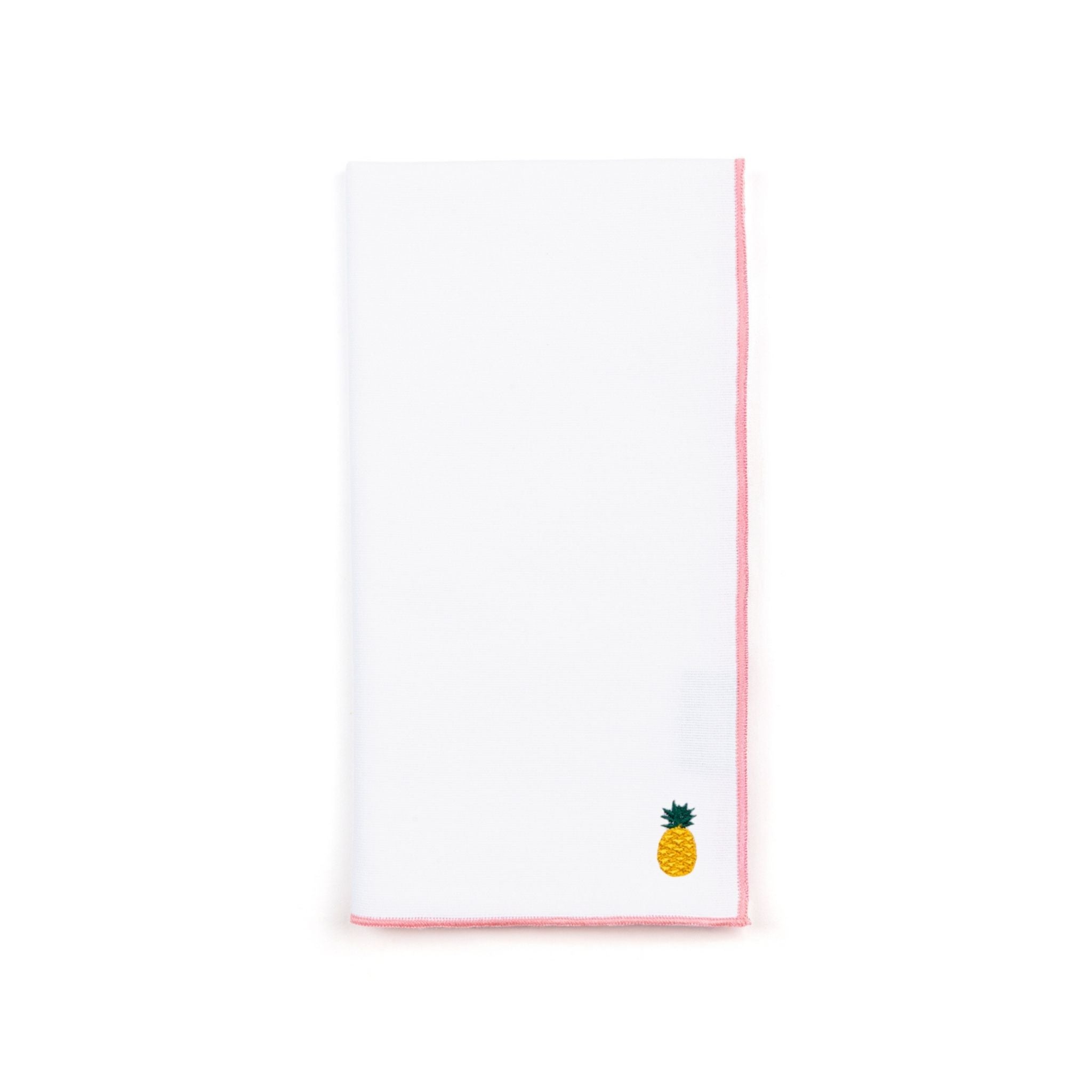 White Nazaré napkins with fruit embroidery - Torres Novas