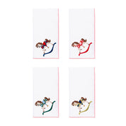 White Nazaré napkins with horse embroidery - Torres Novas