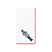 White Nazaré napkins with nutcracker embroidery - Torres Novas