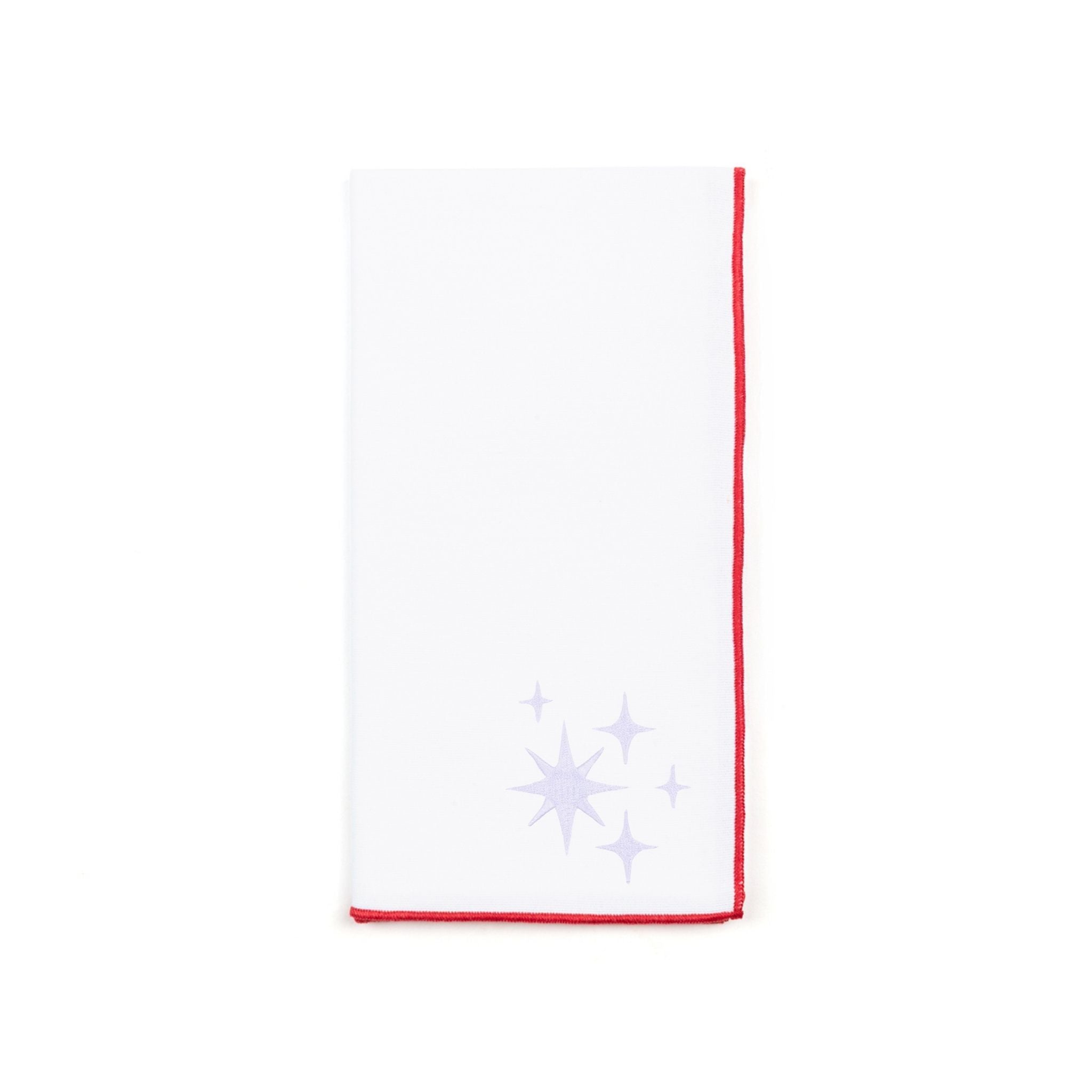 White Nazaré napkins with stars embroidery - Torres Novas