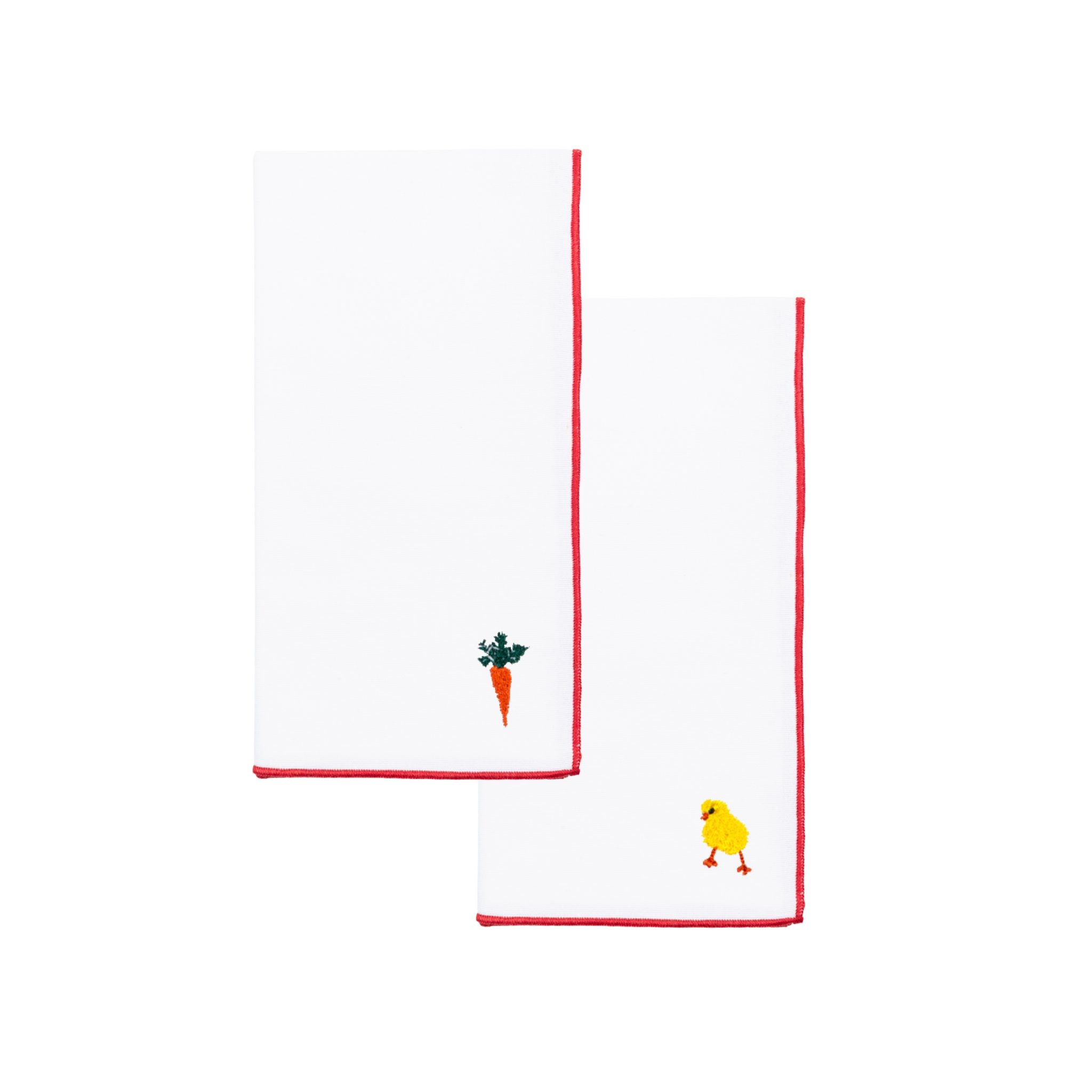 White Nazaré napkins with easter embroidery - Torres Novas