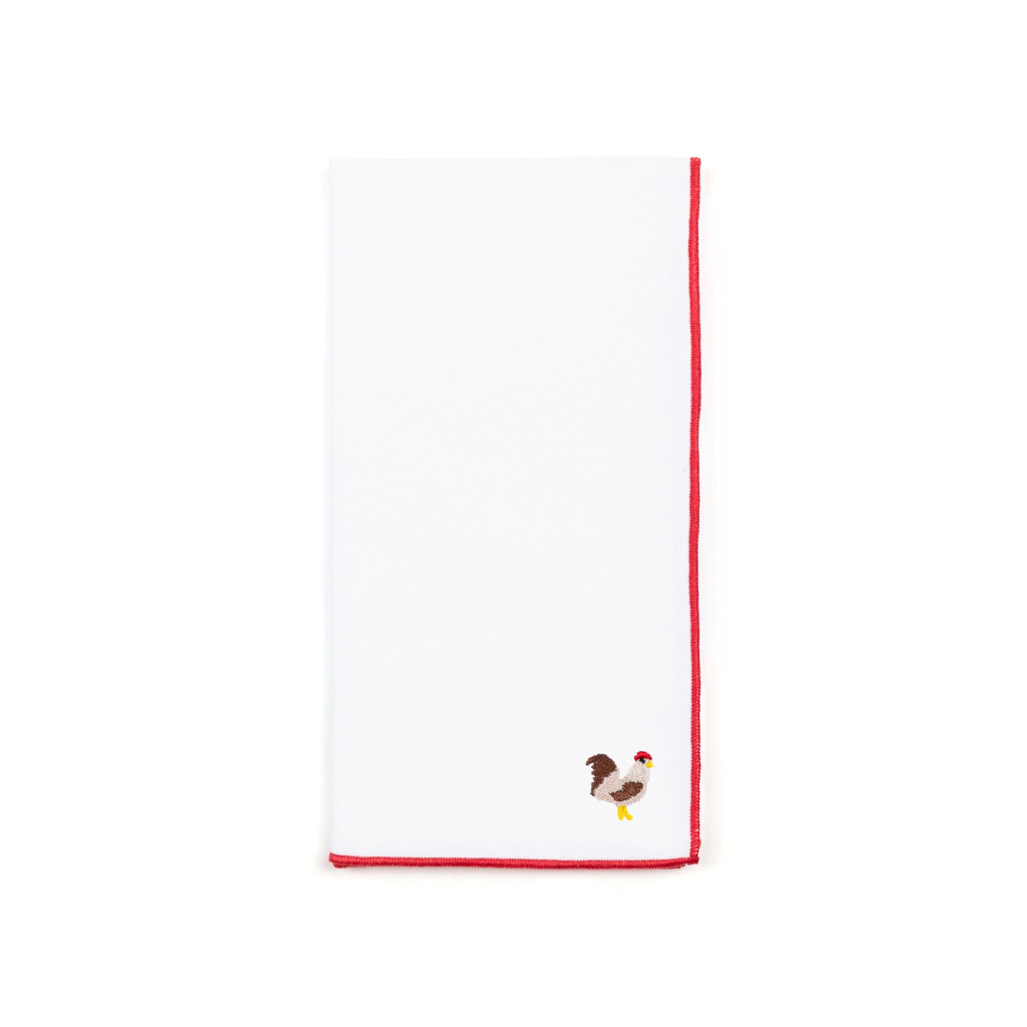 White Nazaré napkins with farm embroidery - Torres Novas