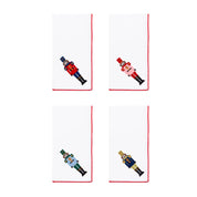 White Nazaré napkins with nutcracker embroidery - Torres Novas