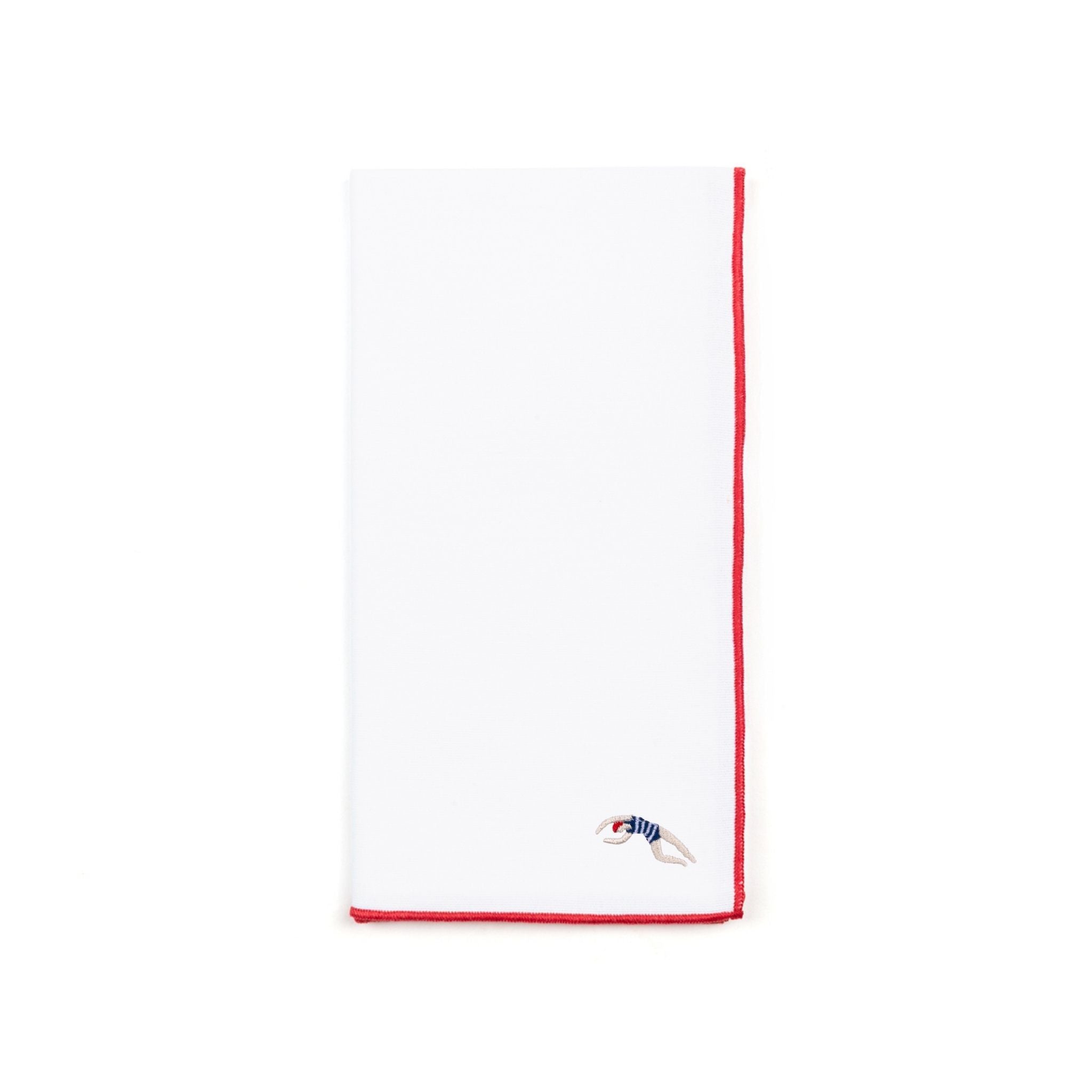 White Nazaré napkins with retro embroidery - Torres Novas