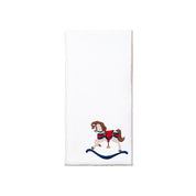 White Nazaré napkins with horse embroidery - Torres Novas
