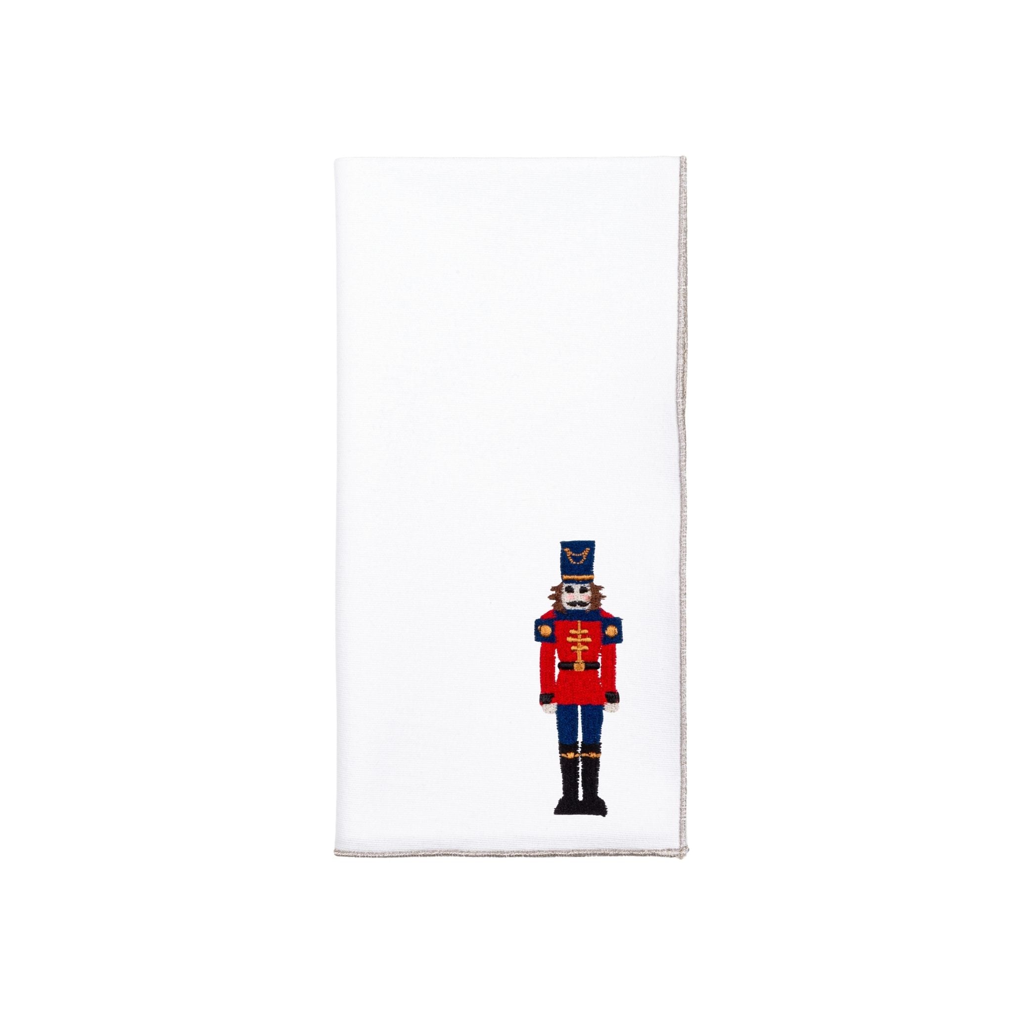 White Nazaré napkins with nutcracker embroidery - Torres Novas