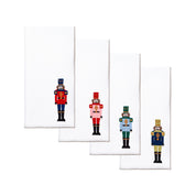 White Nazaré napkins with nutcracker embroidery - Torres Novas