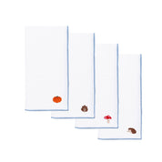 White Nazaré napkins with autumn embroidery