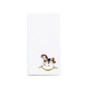 White Nazaré napkins with horse embroidery - Torres Novas
