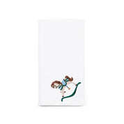 White Nazaré napkins with horse embroidery - Torres Novas