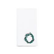 White Nazaré napkins with christmas tree and wreath embroidery - Torres Novas