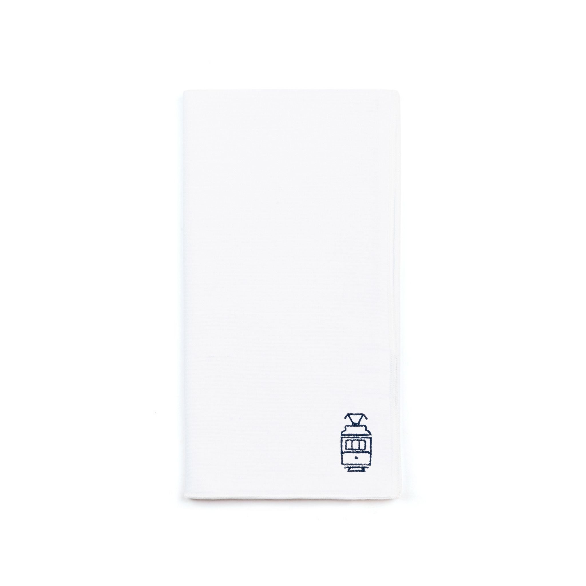 White Nazaré napkins with Portugal embroidery - Torres Novas