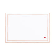 Nazaré white cotton table linen with embroidered autumn motifs