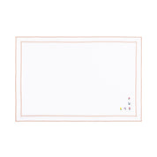 Nazaré white cotton table linen with embroidered flowers