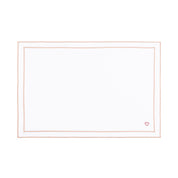 Nazaré white cotton table linen with embroidered hearts