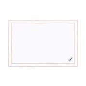 Nazaré white cotton table linen with embroidered Portugal-inspired motifs