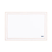 Nazaré white cotton table linen with embroidered Portugal-inspired motifs