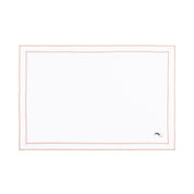 Nazaré white cotton table linen with embroidered retro sports motifs