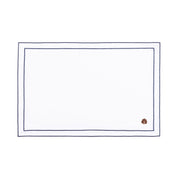 Nazaré white cotton table linen with embroidered autumn motifs