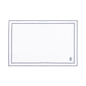 Nazaré white cotton table linen with embroidered Portugal-inspired motifs