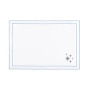 Nazaré white cotton table linen with embroidered stars