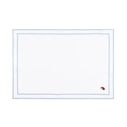 Nazaré white cotton table linen with embroidered autumn motifs