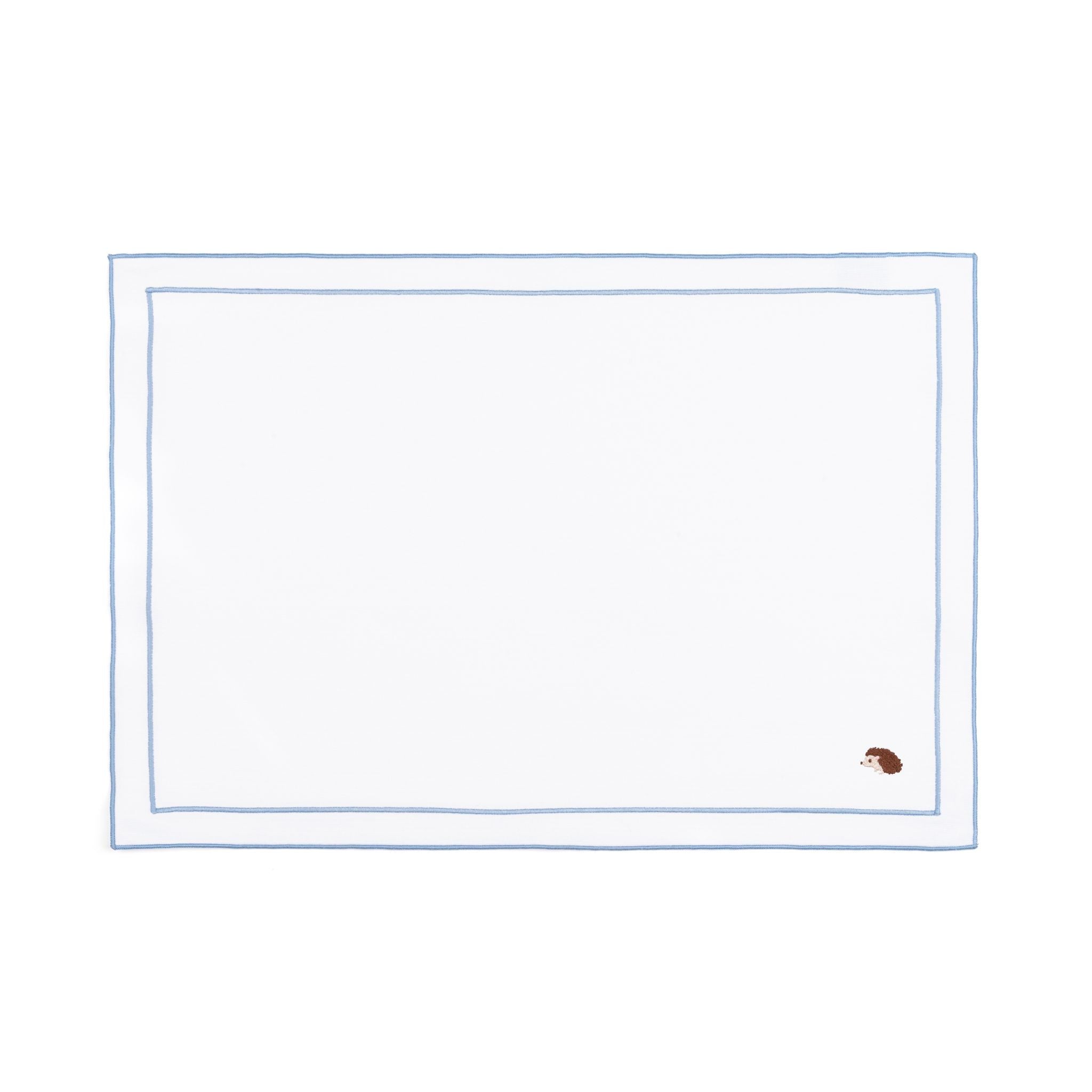 Nazaré white cotton table linen with embroidered autumn motifs