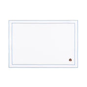 Nazaré white cotton table linen with embroidered autumn motifs