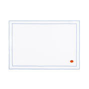 Nazaré white cotton table linen with embroidered autumn motifs