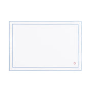 Nazaré white cotton table linen with embroidered hearts