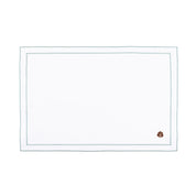 Nazaré white cotton table linen with embroidered autumn motifs