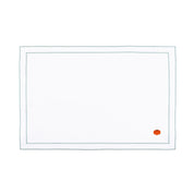 Nazaré white cotton table linen with embroidered autumn motifs