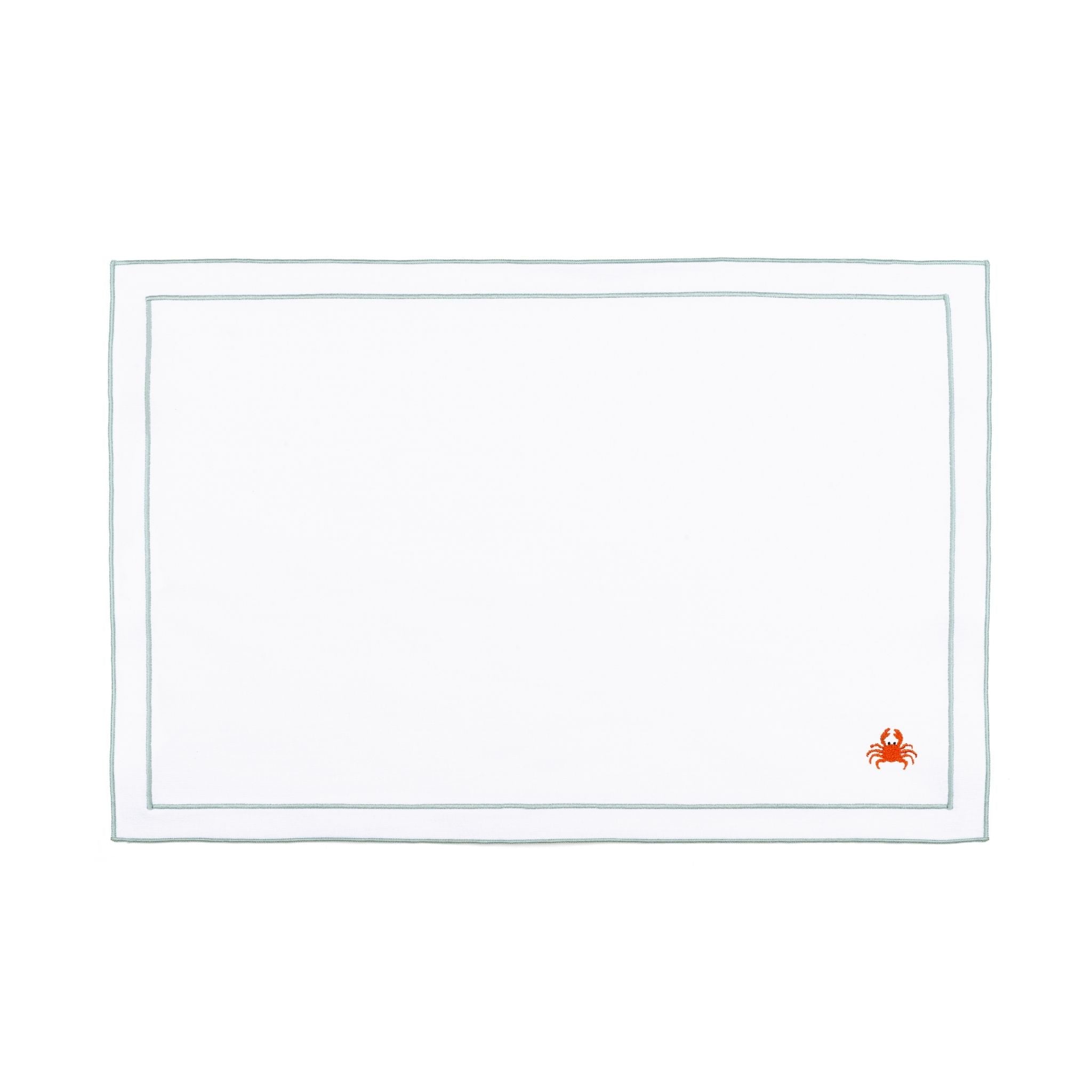 Nazaré white cotton table linen with embroidered summer motifs