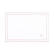 Nazaré white cotton table linen with embroidered stars