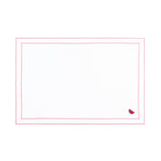 Nazaré white cotton table linen with embroidered fruits