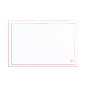 Nazaré white cotton table linen with embroidered hearts