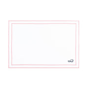 Nazaré white cotton table linen with embroidered Portugal-inspired motifs