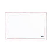 Nazaré white cotton table linen with embroidered Portugal-inspired motifs