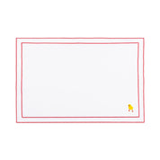 Nazaré white cotton table linen with embroidered Easter motifs