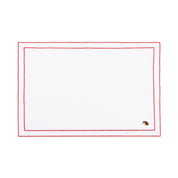 Nazaré white cotton table linen with embroidered autumn motifs