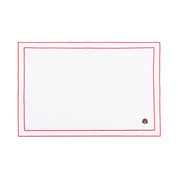 Nazaré white cotton table linen with embroidered autumn motifs