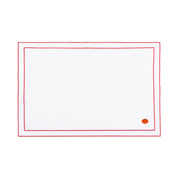 Nazaré white cotton table linen with embroidered autumn motifs