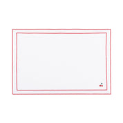 Nazaré white cotton table linen with embroidered fruits