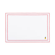 Nazaré white cotton table linen with embroidered fruits