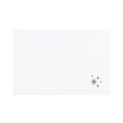 Nazaré white cotton table linen with embroidered stars