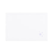 Nazaré white cotton table linen with embroidered stars